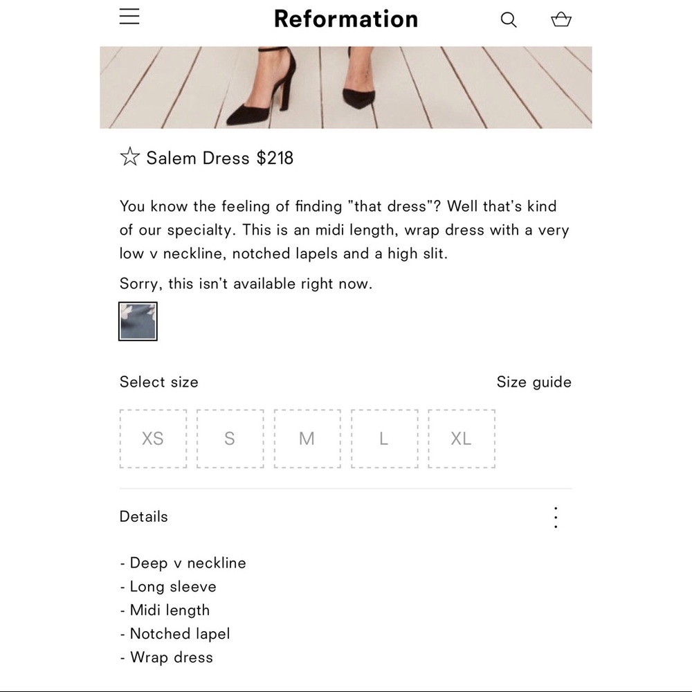 ❌SOLD❌ REFORMATION SALEM DRESS - Picture 5 of 6